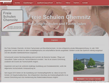 Tablet Screenshot of freie-schulen-chemnitz.de